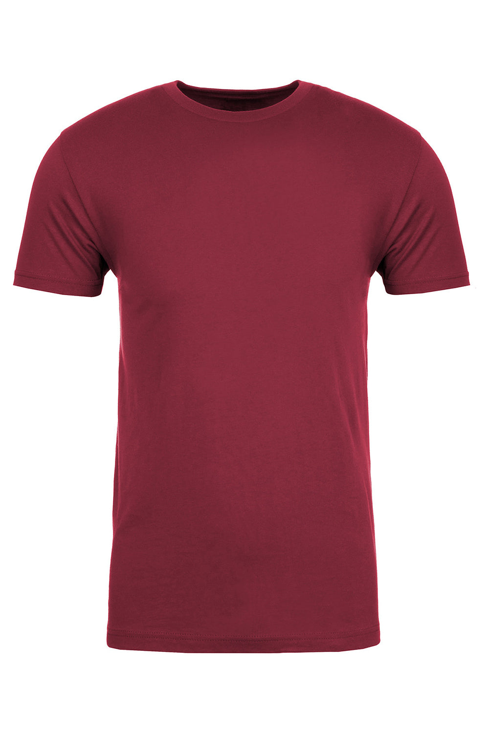 Next Level NL6410/6410 Mens Sueded Jersey Short Sleeve Crewneck T-Shirt Cardinal Red Flat Front