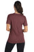 Next Level NL6410/6410 Mens Sueded Jersey Short Sleeve Crewneck T-Shirt Heather Maroon Model Back