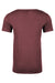 Next Level NL6410/6410 Mens Sueded Jersey Short Sleeve Crewneck T-Shirt Heather Maroon Flat Back