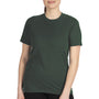 Next Level Mens Sueded Jersey Short Sleeve Crewneck T-Shirt - Heather Forest Green