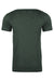 Next Level NL6410/6410 Mens Sueded Jersey Short Sleeve Crewneck T-Shirt Heather Forest Green Flat Back