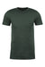 Next Level NL6410/6410 Mens Sueded Jersey Short Sleeve Crewneck T-Shirt Heather Forest Green Flat Front