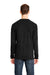 Next Level 6411 Mens Sueded Jersey Long Sleeve Crewneck T-Shirt Black Model Back