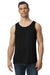 Gildan 64200 Mens Softstyle Tank Top Black Model Front