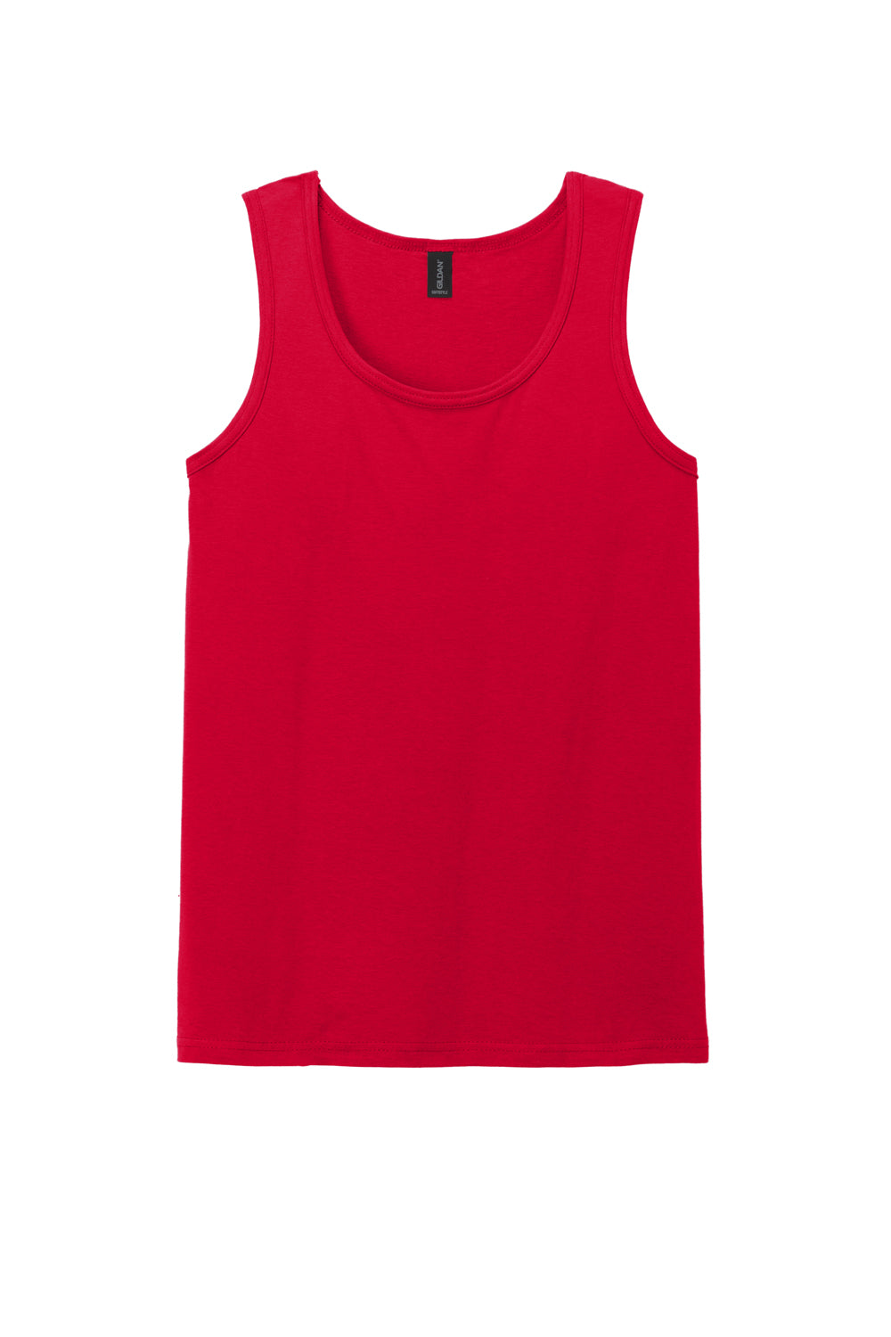 Gildan 64200 Mens Softstyle Tank Top Red Flat Front