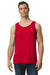 Gildan 64200 Mens Softstyle Tank Top Red Model Front