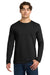 Gildan 64400/G644 Mens Softstyle Long Sleeve Crewneck T-Shirt Black Model Front