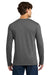 Gildan 64400/G644 Mens Softstyle Long Sleeve Crewneck T-Shirt Charcoal Grey Model Back