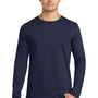 Gildan Mens Softstyle Long Sleeve Crewneck T-Shirt - Navy Blue