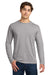 Gildan 64400/G644 Mens Softstyle Long Sleeve Crewneck T-Shirt Sport Grey Model Front