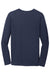 Gildan 64400/G644 Mens Softstyle Long Sleeve Crewneck T-Shirt Navy Blue Flat Back