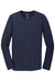 Gildan 64400/G644 Mens Softstyle Long Sleeve Crewneck T-Shirt Navy Blue Flat Front