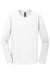 Gildan 64400/G644 Mens Softstyle Long Sleeve Crewneck T-Shirt White Flat Front