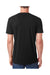 Next Level 6440 Mens Sueded Jersey Short Sleeve V-Neck T-Shirt Black Model Back