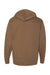 Independent Trading Co. SS4500 Mens Hooded Sweatshirt Hoodie Saddle Brown Flat Back