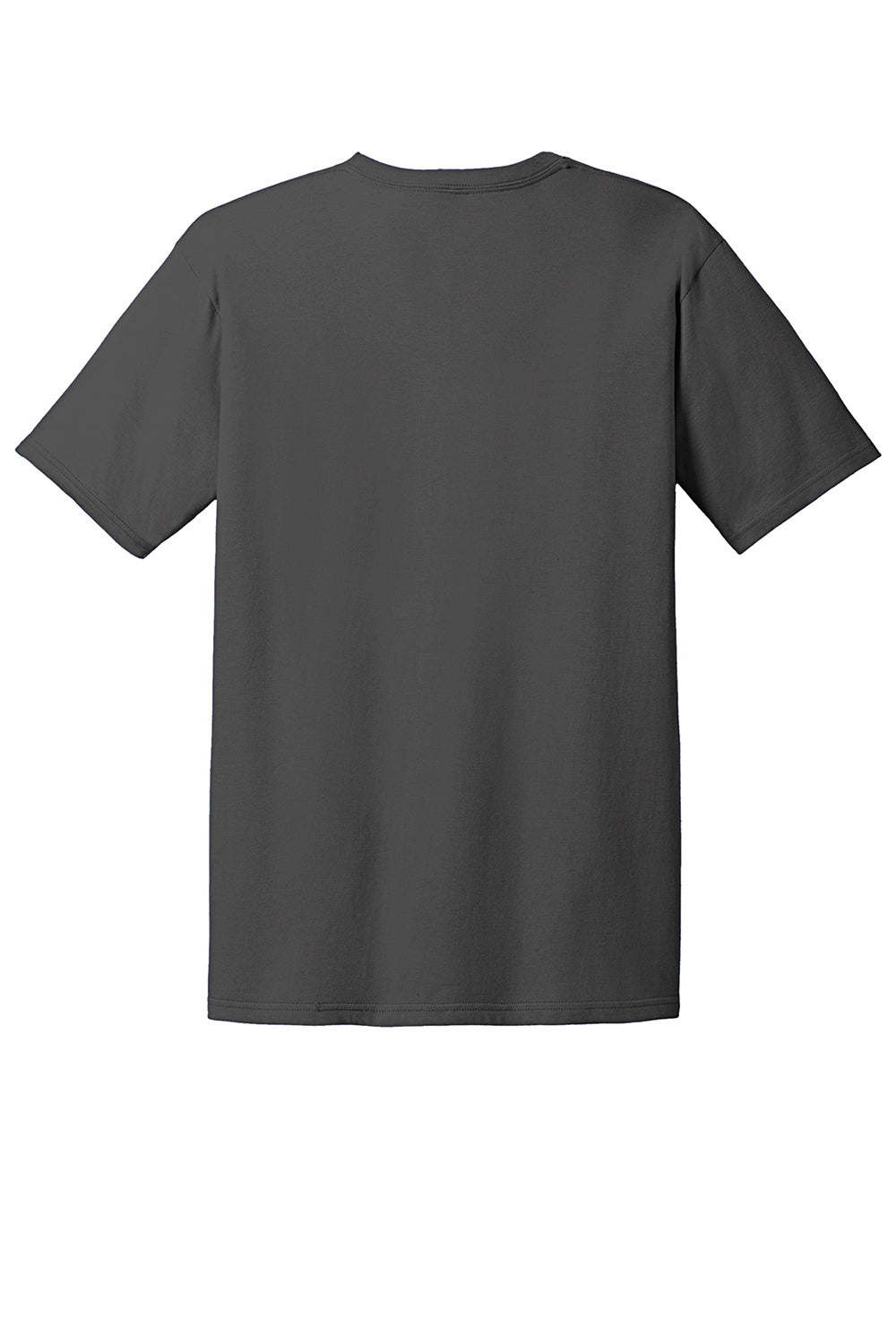 Gildan 980 Mens Short Sleeve Crewneck T-Shirt Charcoal Grey Flat Back