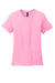 Gildan 880 Womens Short Sleeve Crewneck T-Shirt Charity Pink Flat Front