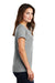 Gildan 880 Womens Short Sleeve Crewneck T-Shirt Heather Grey Model Side