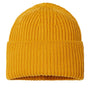 Atlantis Headwear Mens Sustainable Chunky Rib Cuffed Beanie - Mustard Yellow - NEW