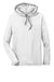 Gildan 987/987AN Mens Long Sleeve Hooded T-Shirt Hoodie White/Dark Grey Flat Front