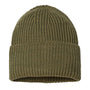 Atlantis Headwear Mens Sustainable Chunky Rib Cuffed Beanie - Olive Green - NEW