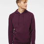 Independent Trading Co. Mens Special Blend Raglan Hooded Sweatshirt Hoodie - Maroon