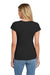 Gildan 64V00L/G64VL Womens Softstyle Short Sleeve V-Neck T-Shirt Black Model Back