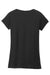 Gildan 64V00L/G64VL Womens Softstyle Short Sleeve V-Neck T-Shirt Black Flat Back