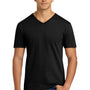 Gildan Mens Softstyle Short Sleeve V-Neck T-Shirt - Black