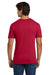 Gildan 64V00/G64V Mens Softstyle Short Sleeve V-Neck T-Shirt Cherry Red Model Back