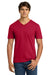 Gildan 64V00/G64V Mens Softstyle Short Sleeve V-Neck T-Shirt Cherry Red Model Front