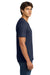 Gildan 64V00/G64V Mens Softstyle Short Sleeve V-Neck T-Shirt Navy Blue Model Side