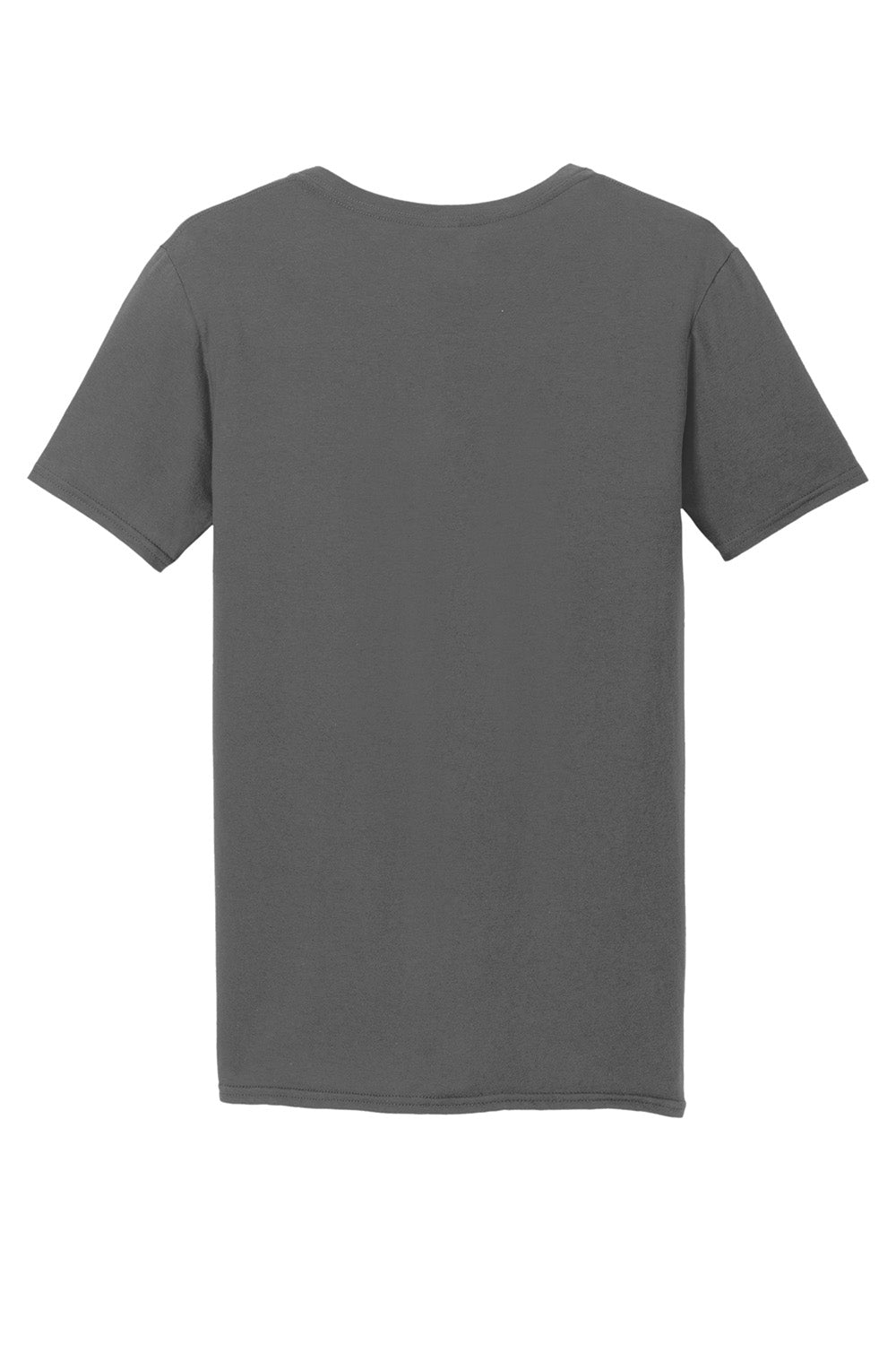 Gildan 64V00/G64V Mens Softstyle Short Sleeve V-Neck T-Shirt Charcoal Grey Flat Back