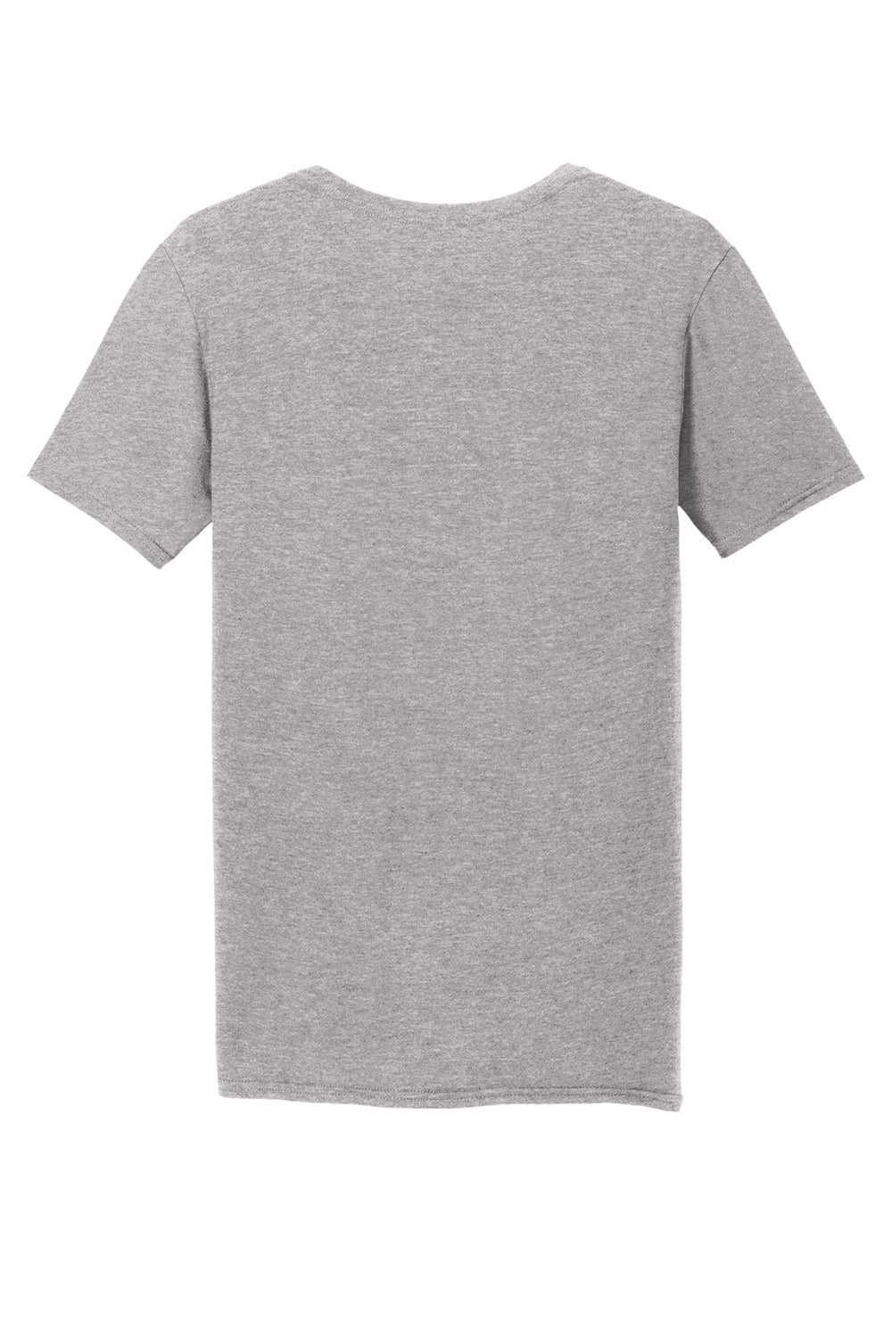 Gildan 64V00/G64V Mens Softstyle Short Sleeve V-Neck T-Shirt Sport Grey Flat Back