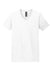 Gildan 64V00/G64V Mens Softstyle Short Sleeve V-Neck T-Shirt White Flat Front