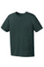 Port & Company PC380Y Youth Dry Zone Performance Moisture Wicking Short Sleeve Crewneck T-Shirt Dark Green Flat Front