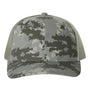 Richardson Mens Printed Snapback Trucker Hat - Military Digital Camo/Light Green - NEW