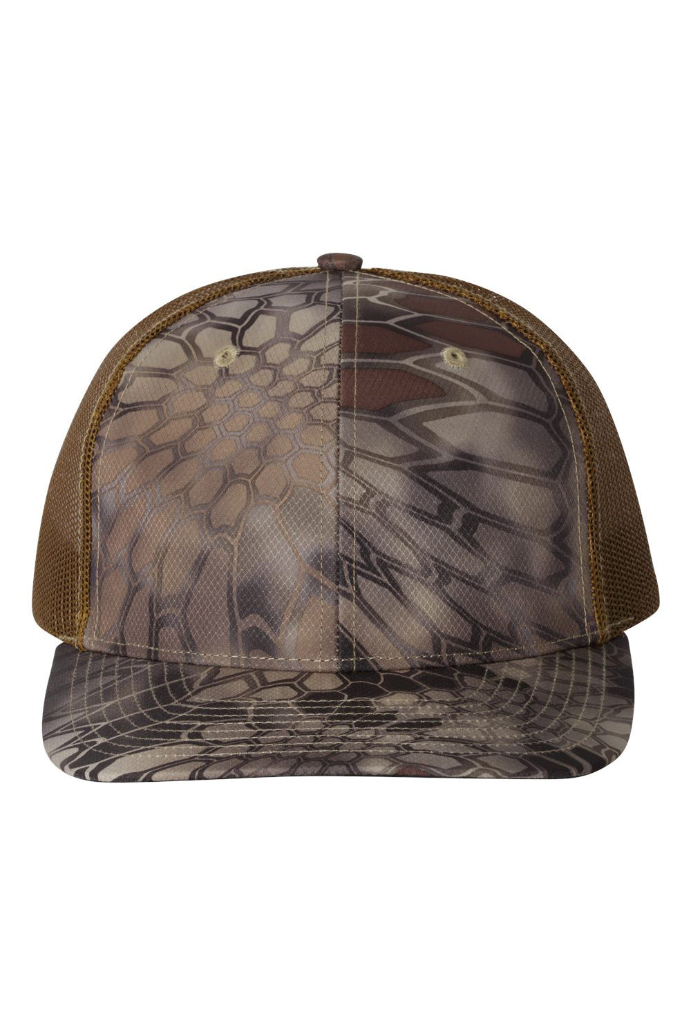 Richardson 112P Mens Printed Trucker Hat Kryptek Highlander - Buck Flat Front