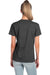 Next Level 6600 Womens Relaxed CVC Short Sleeve Crewneck T-Shirt Charcoal Grey Model Back