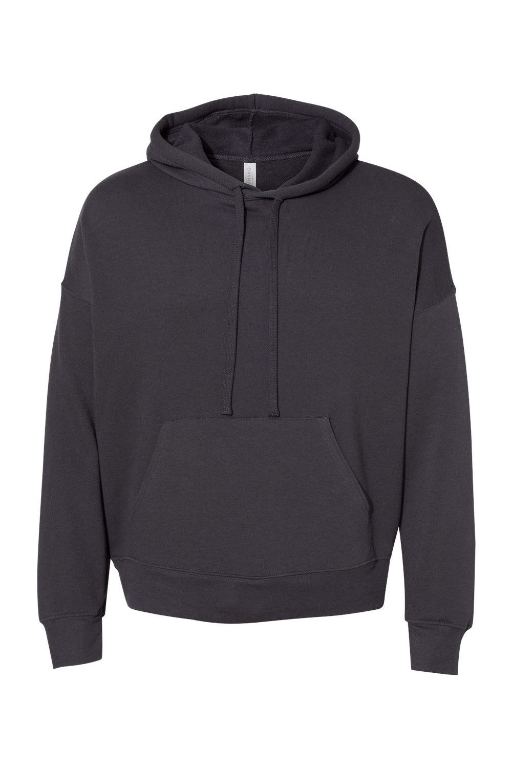 Bella + Canvas BC3729/3729 Mens Sponge Fleece Hooded Sweatshirt Hoodie Dark Grey Flat Front