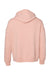 Bella + Canvas BC3729/3729 Mens Sponge Fleece Hooded Sweatshirt Hoodie Peach Flat Back