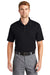 CornerStone CS421 Mens Gripper Moisture Wicking Short Sleeve Polo Shirt Black Model Front