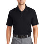 CornerStone Mens Gripper Moisture Wicking Short Sleeve Polo Shirt - Black