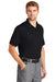 CornerStone CS421 Mens Gripper Moisture Wicking Short Sleeve Polo Shirt Black Model 3q