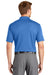 CornerStone CS421 Mens Gripper Moisture Wicking Short Sleeve Polo Shirt Lake Blue Model Back