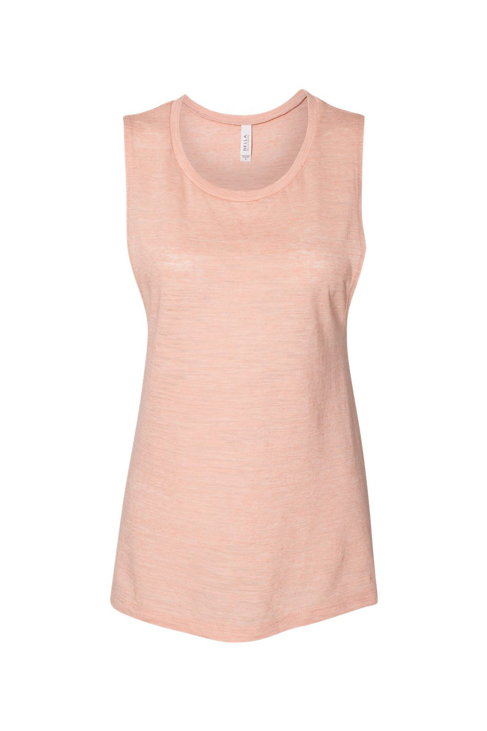 Bella + Canvas BC8803/B8803/8803 Womens Flowy Muscle Tank Top Peach Slub Flat Front