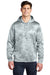 Sport-Tek ST240 Mens Sport-Wick CamoHex Moisture Wicking Fleece Hooded Sweatshirt Hoodie White Model Front