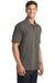 Port Authority K568 Mens Cotton Touch Performance Moisture Wicking Short Sleeve Polo Shirt Smoke Grey Model 3q