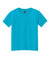 Gildan 67000B Youth Softstyle CVC Short Sleeve Crewneck T-Shirt Caribbean Blue Mist Flat Front