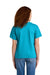 Gildan 67000B Youth Softstyle CVC Short Sleeve Crewneck T-Shirt Caribbean Blue Mist Model Back